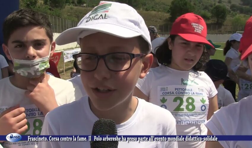Frascineto Corsa contro la fame Il Polo arbereshe ha preso parte all’evento mondiale didattico so