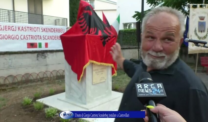 Il busto di Giorgio Castriota Scanderbeg installato a Castrovillari