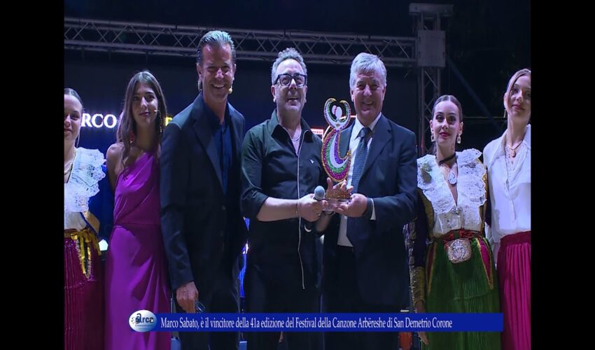 Marco Sabato, vince il 41^ Festival della Canzone Arbëreshe
