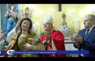 La corona per Santa Veneranda in Carfizzi realizzata da Michele Affidato