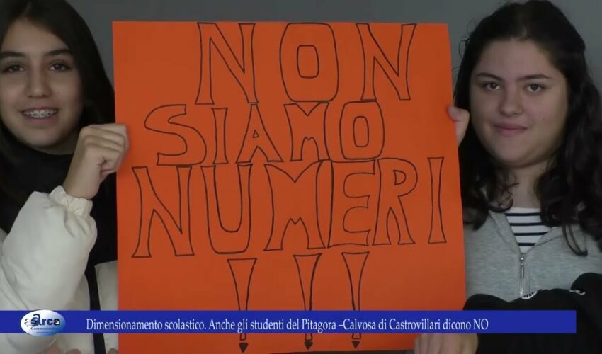 Dimensionamento scolastico Anche gli studenti del Pitagora –Calvosa di Castrovillari dicono NO