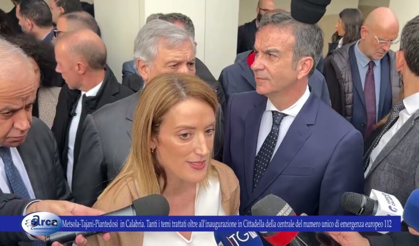 Metsola Tajani Piantedosi in Calabria Tanti i temi trattati 5 dicembre 2023