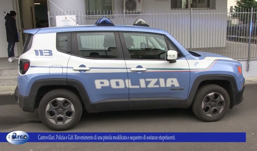 Polizia e Gdf Rinvenimento di una pistola modificata e sequestro di sostanze stupefacenti