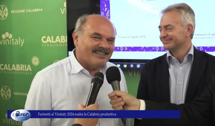 Farinetti al Vinitaly 2024 esalta la Calabria produttiva