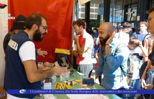 I Carabinieri di Cosenza alla Notte Europea delle ricercatrici e dei ricercatori