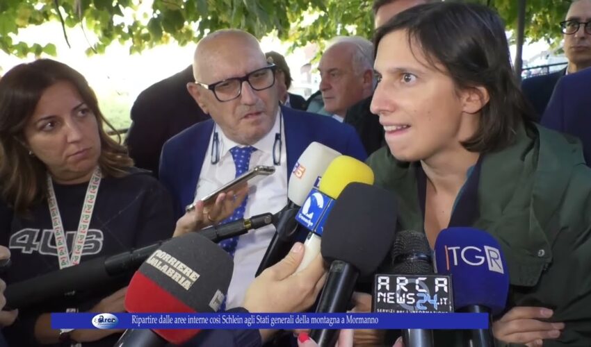 Ripartire dalle aree interne così Schlein agli Stati generali della montagna a Mormanno