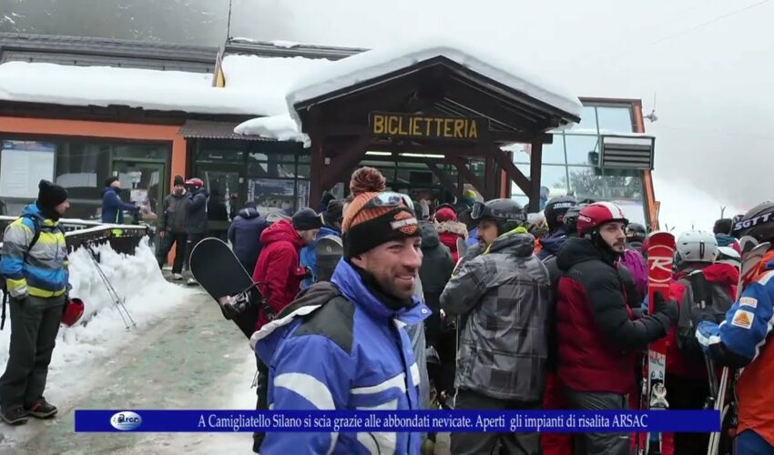 A Camigliatello Silano si scia. Aperti gli impianti di risalita ARSAC