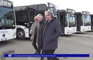 30 autobus ibridi consegnati dalla Regione alle Autolinee Romano