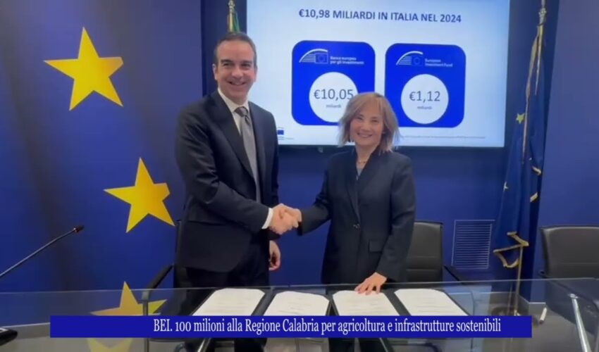 Bei 100 milioni alla Regione Calabria per agricoltura e infrastrutture sostenibili