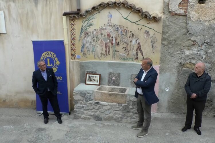 Restaurato il murales del Maestro Luigi Le Voci omaggio sentito a dieci anni dalla scomparsa