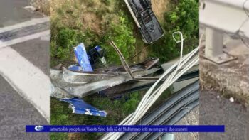 Autoarticolato precipita dal Viadotto Salso della A2 del Mediterraneo due feriti non gravi